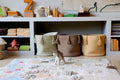 Basket Woody Honey - Le Petit Marché Home Furniture