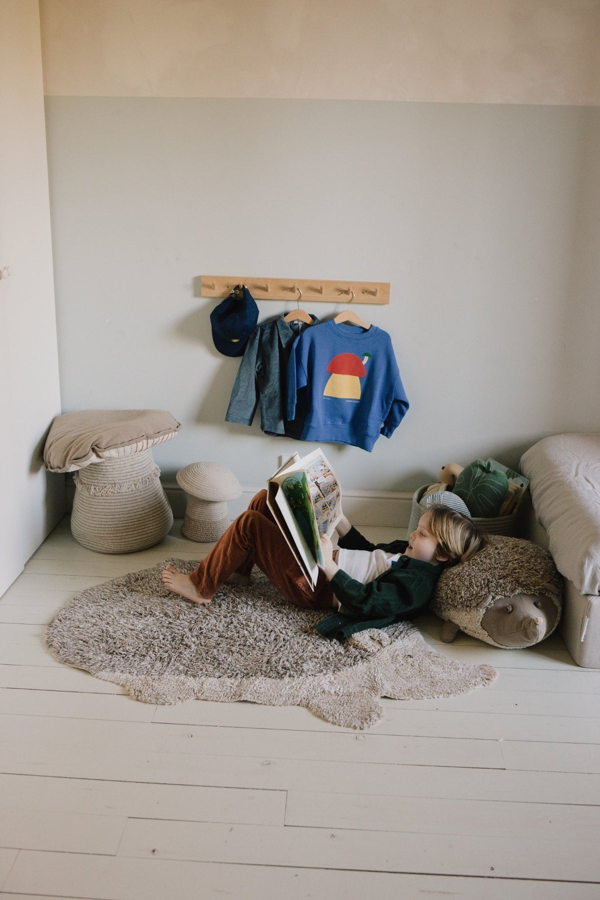 Washable Animal Rug Hedgehog - Le Petit Marché Home Furniture