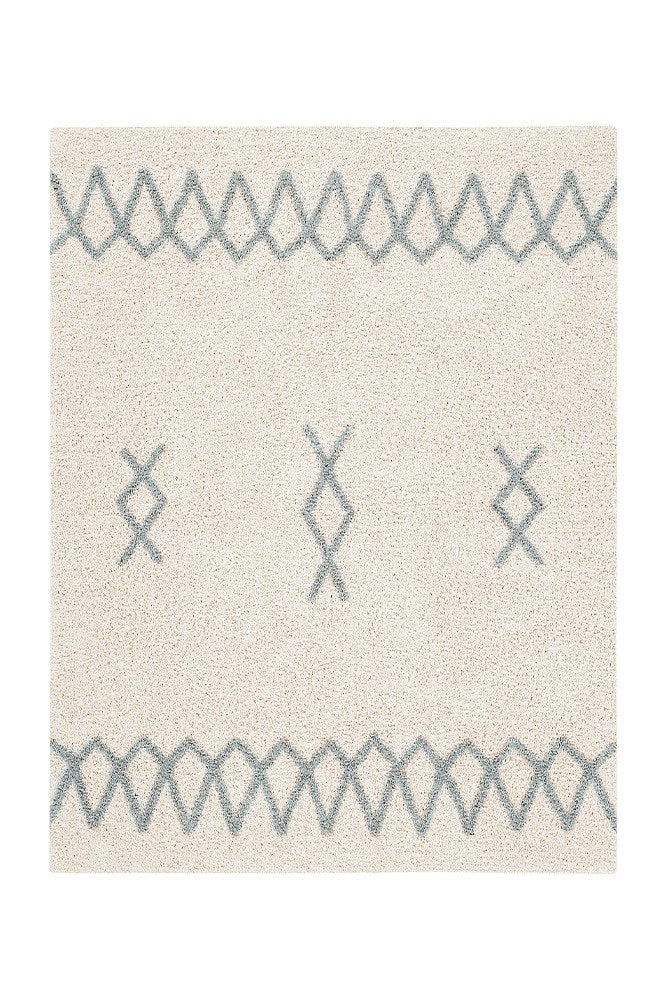 Washable Rug Atlas, Vintage Blue - Le Petit Marché Home Furniture