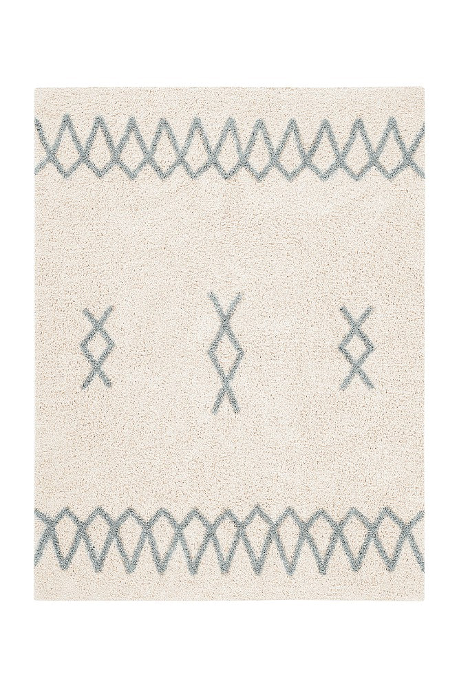 Washable Rug Atlas, Vintage Blue - Le Petit Marché Home Furniture