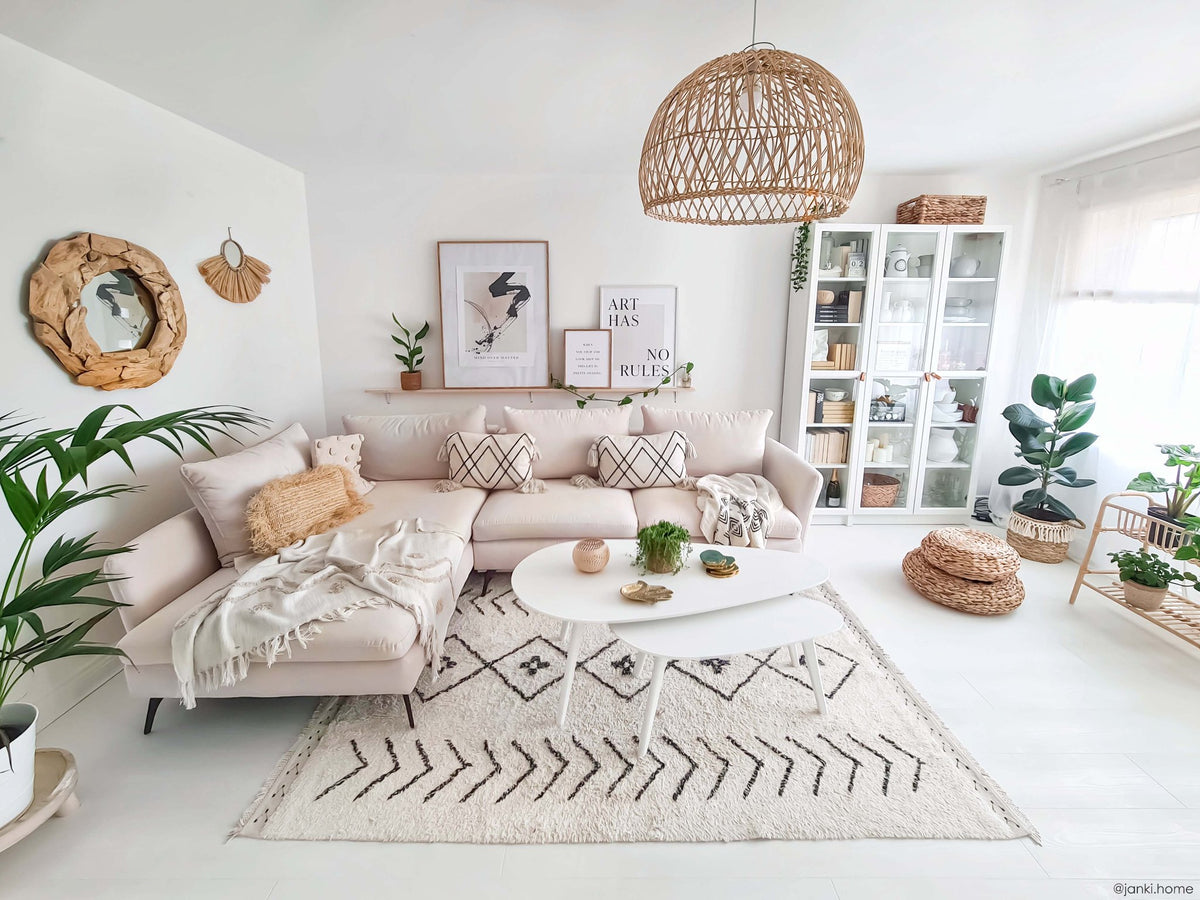 Washable Rug Bereber Rhombs - Le Petit Marché Home Furniture