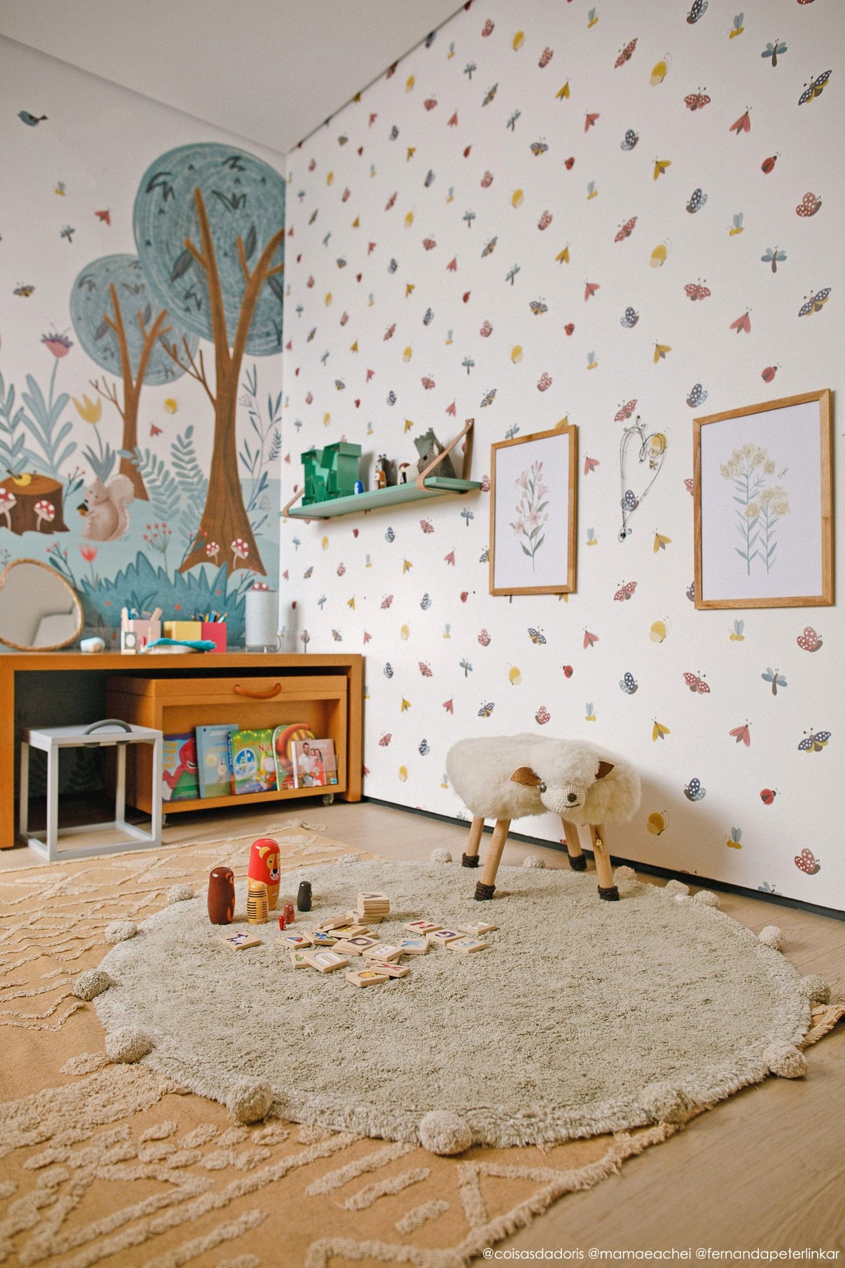 Washable Rug Bubbly, Olive - Le Petit Marché Home Furniture