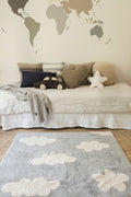 Washable Rug Clouds, Grey - Le Petit Marché Home Furniture