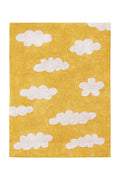 Washable Rug Clouds, Mustard - Le Petit Marché Home Furniture