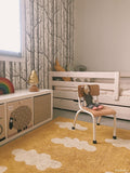 Washable Rug Clouds, Mustard - Le Petit Marché Home Furniture