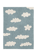 Washable Rug Clouds, Vintage Blue - Le Petit Marché Home Furniture