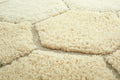 Washable Rug Round Honeycomb, Golden - Le Petit Marché Home Furniture