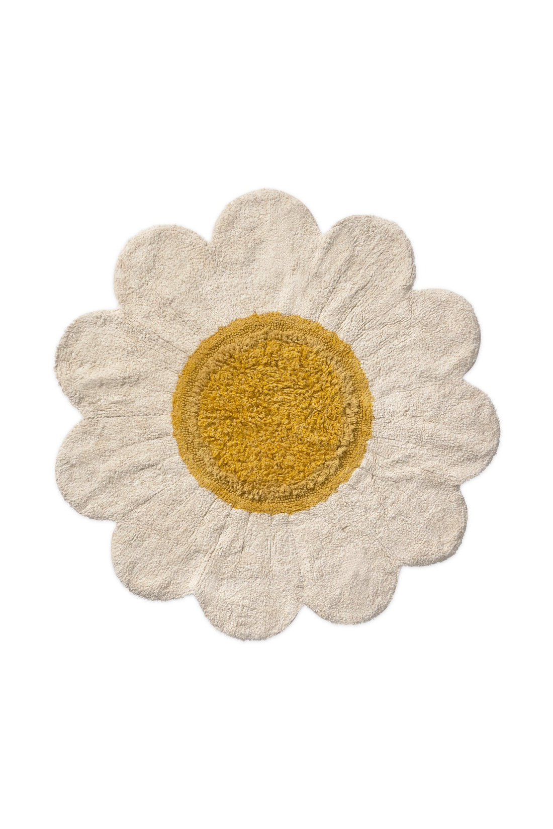 Washable Rug White Daisy - Le Petit Marché Home Furniture