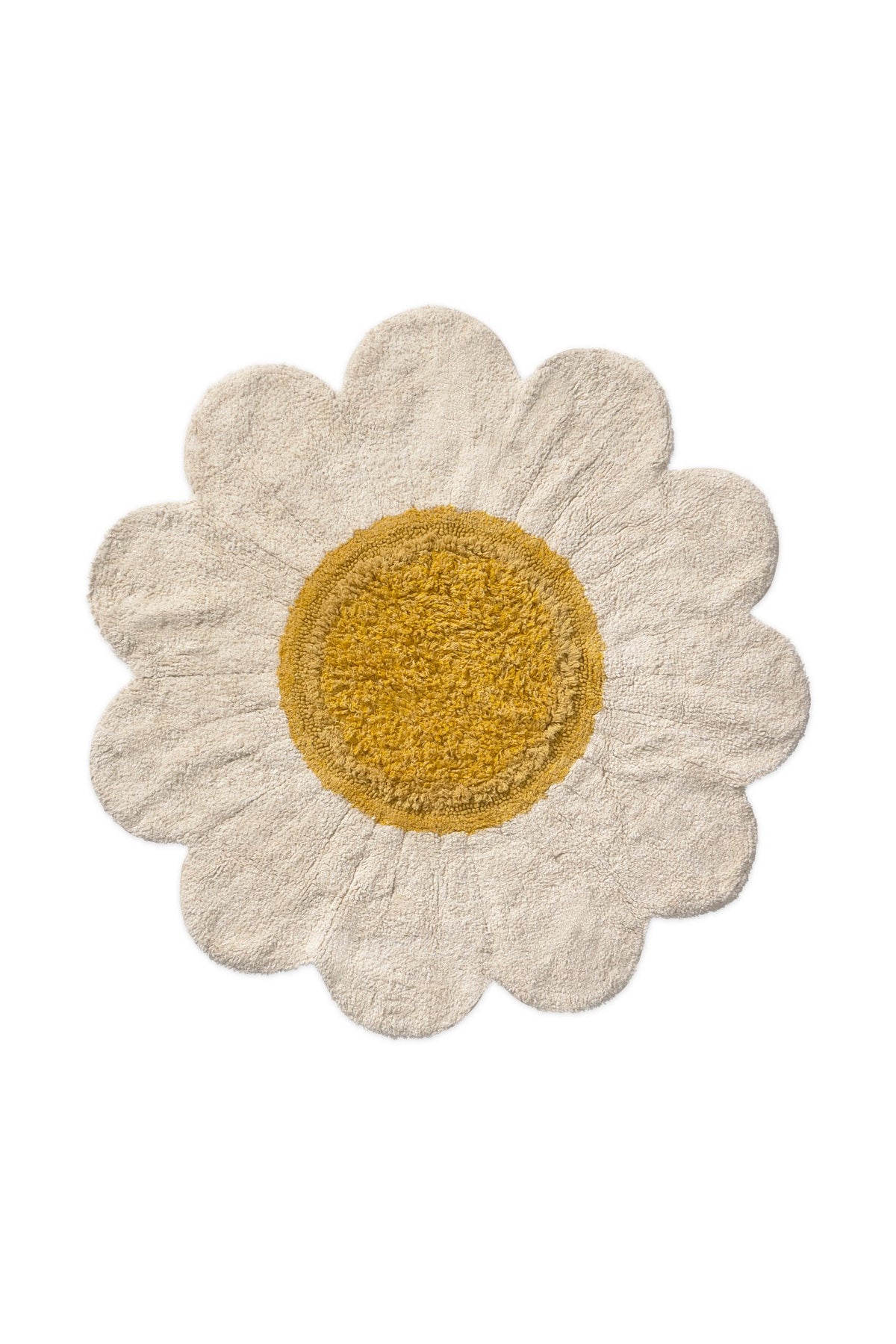 Washable Rug White Daisy - Le Petit Marché Home Furniture