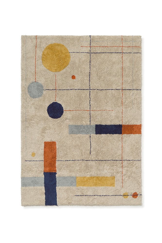 Washable Rug Geometrical Shapes - Le Petit Marché Home Furniture