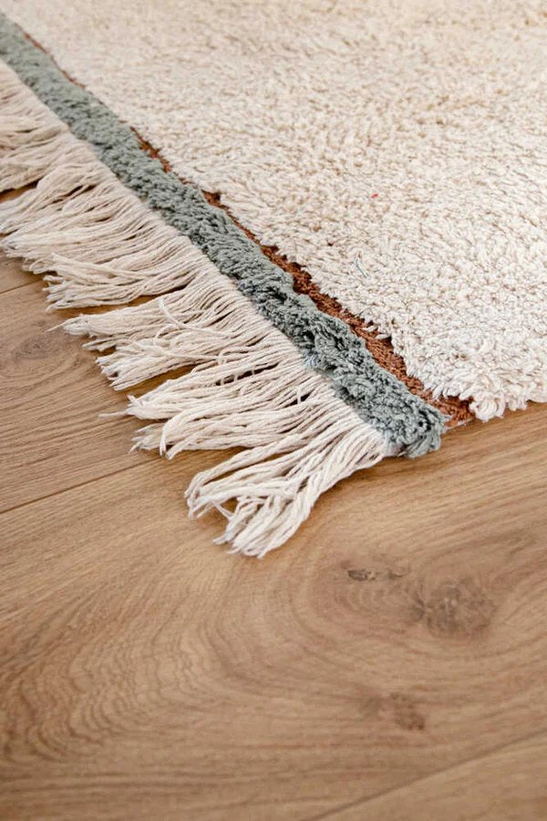 Washable Rug Lanes, Vintage Blue - Le Petit Marché Home Furniture