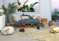Washable Rug Mini Monstera Olive - Le Petit Marché Home Furniture