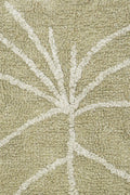 Washable Rug Mini Monstera Olive - Le Petit Marché Home Furniture