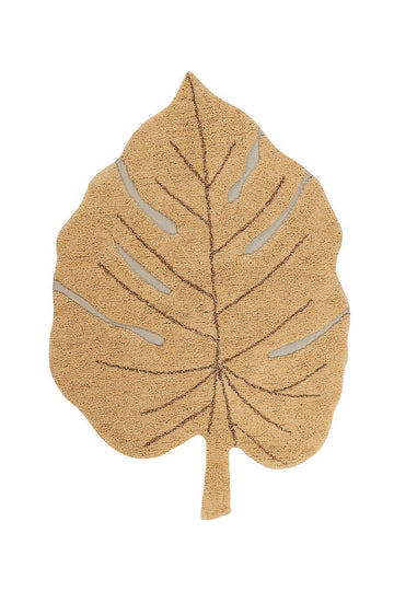Washable Rug Monstera, Honey - Le Petit Marché Home Furniture