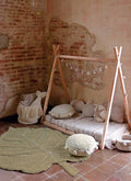 Washable Rug Monstera, Olive - Le Petit Marché Home Furniture