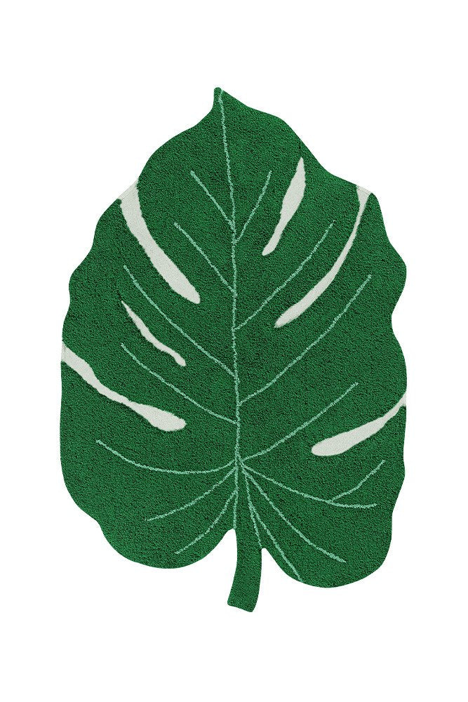 Washable Rug Monstera Leaf - Le Petit Marché Home Furniture
