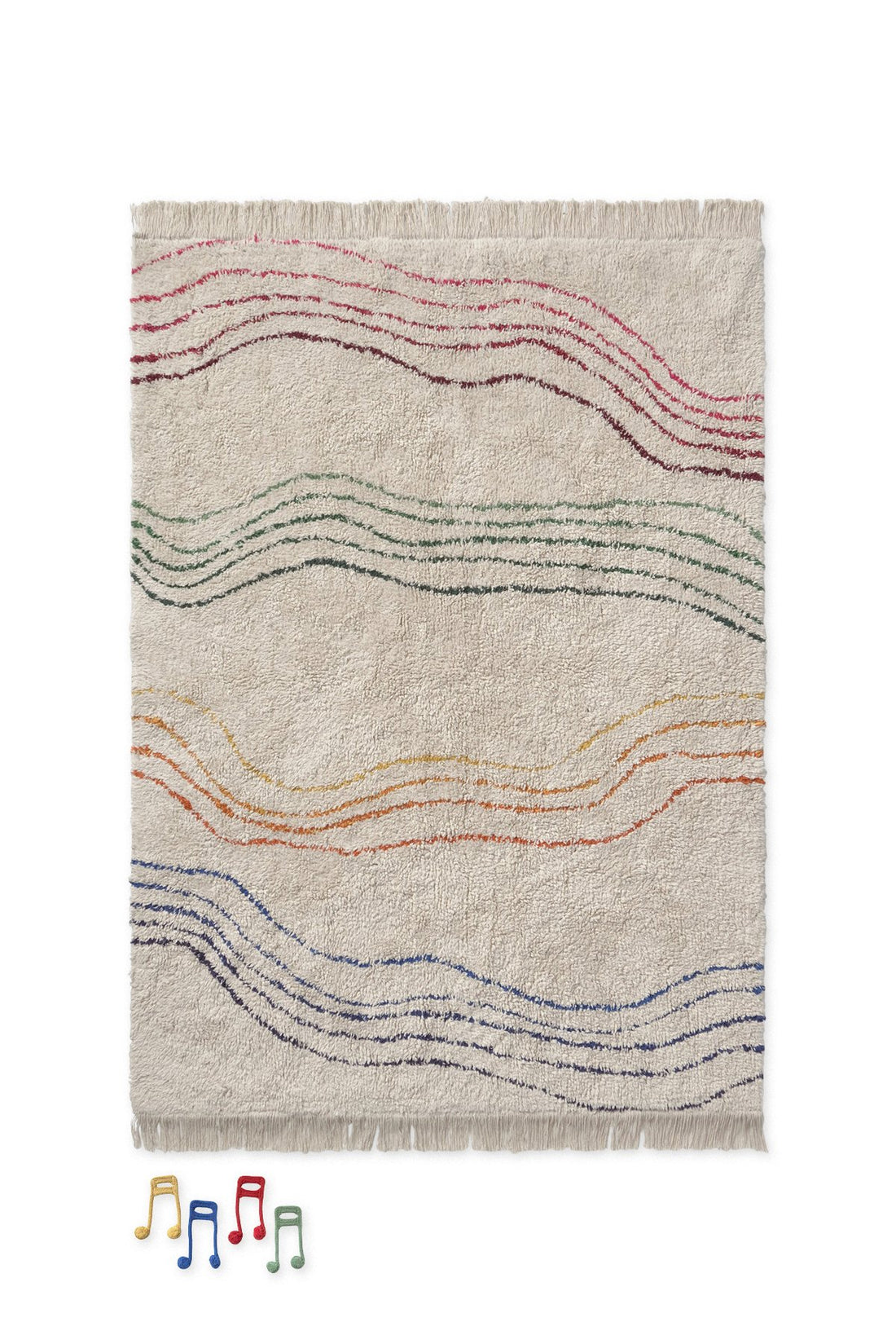 Washable Play Rug Color Notes - Le Petit Marché Home Furniture