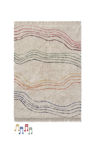 Washable Play Rug Color Notes - Le Petit Marché Home Furniture
