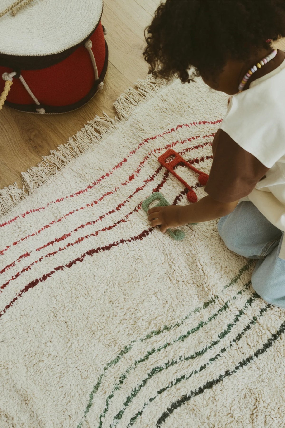 Washable Play Rug Color Notes - Le Petit Marché Home Furniture