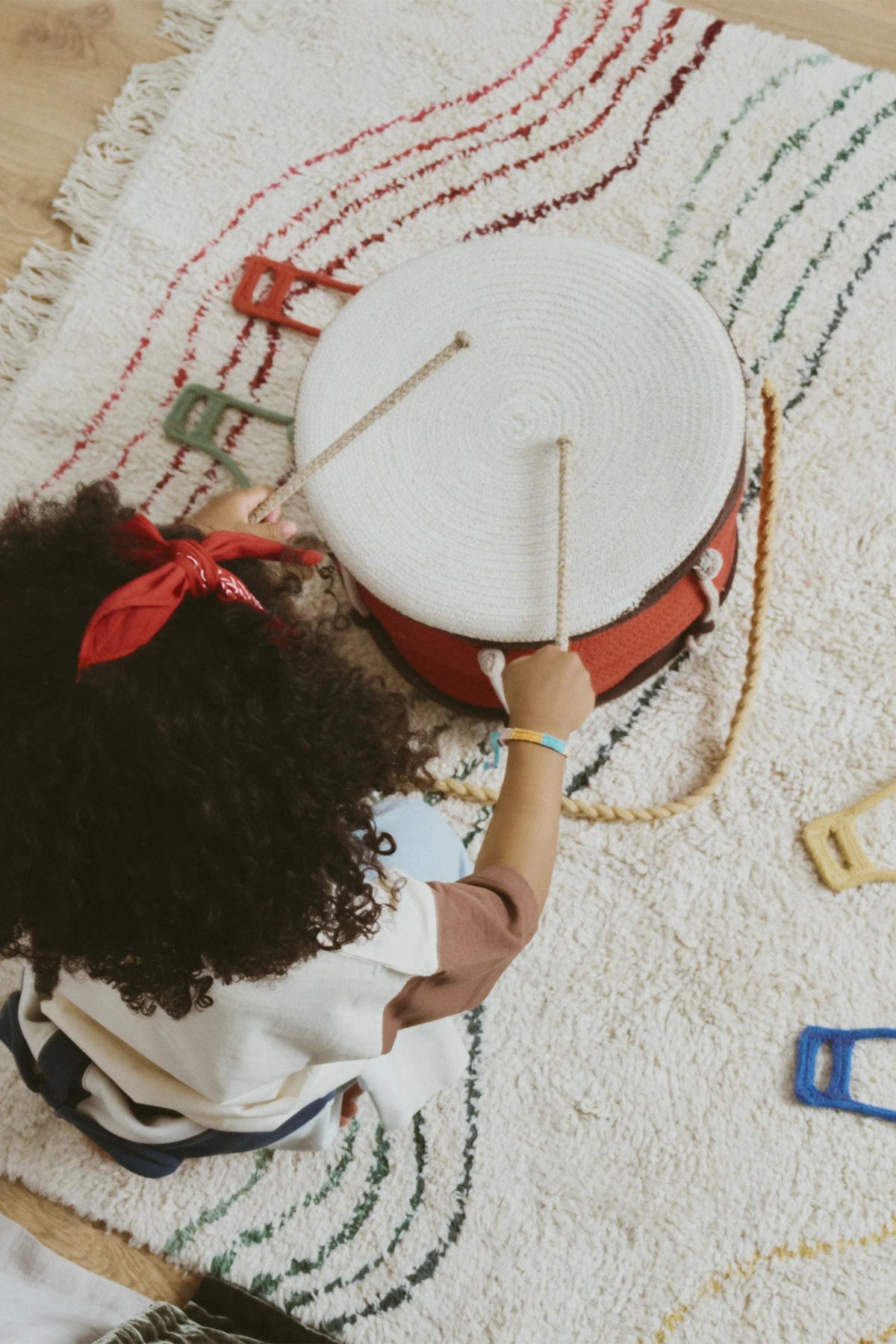 Washable Play Rug Color Notes - Le Petit Marché Home Furniture