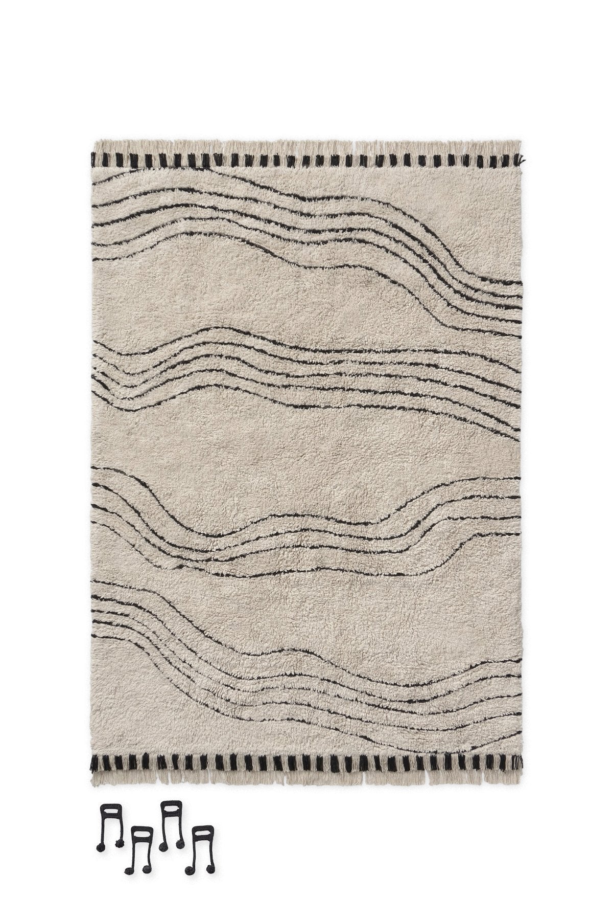 Washable Play Rug Notes - Le Petit Marché Home Furniture
