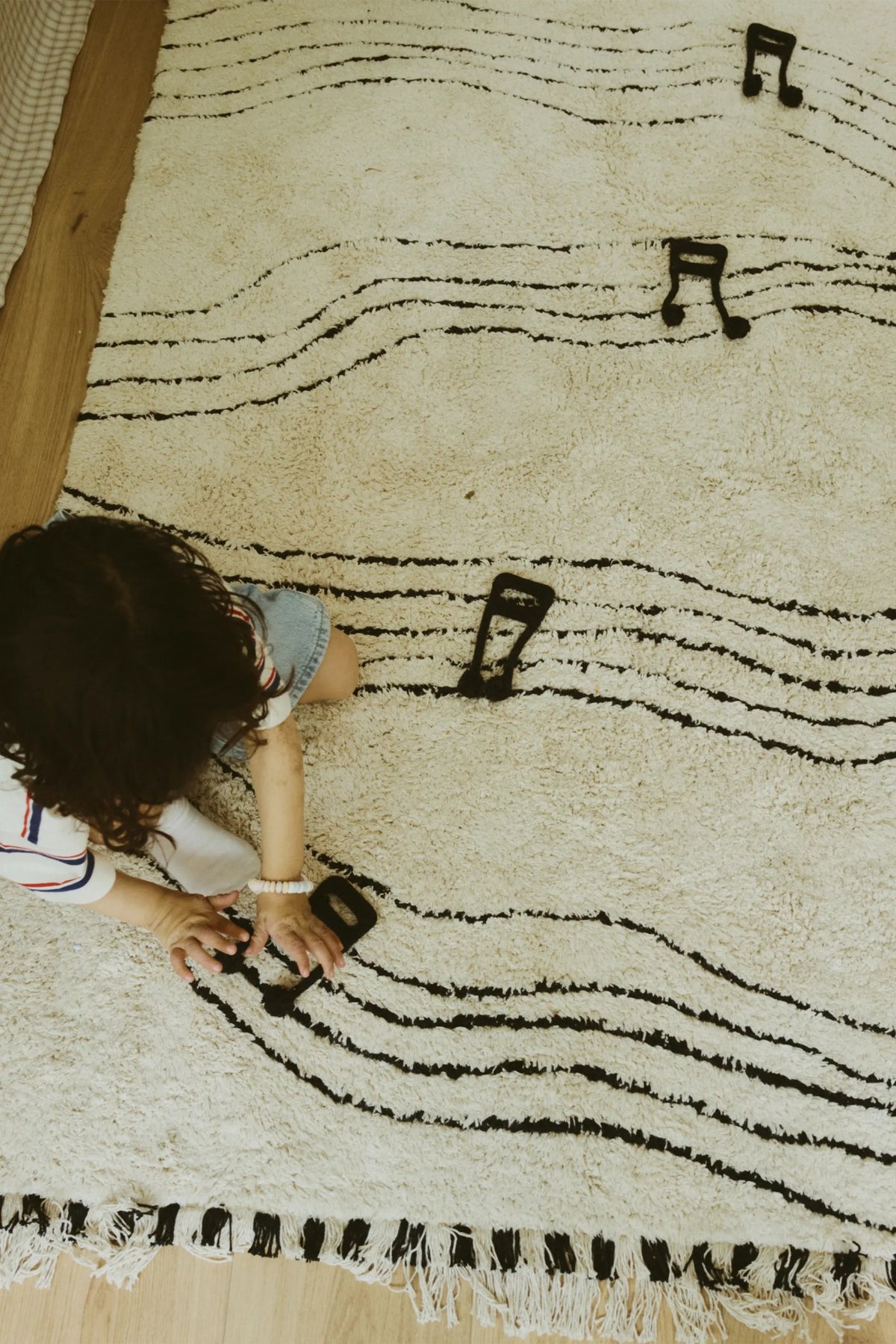Washable Play Rug Notes - Le Petit Marché Home Furniture