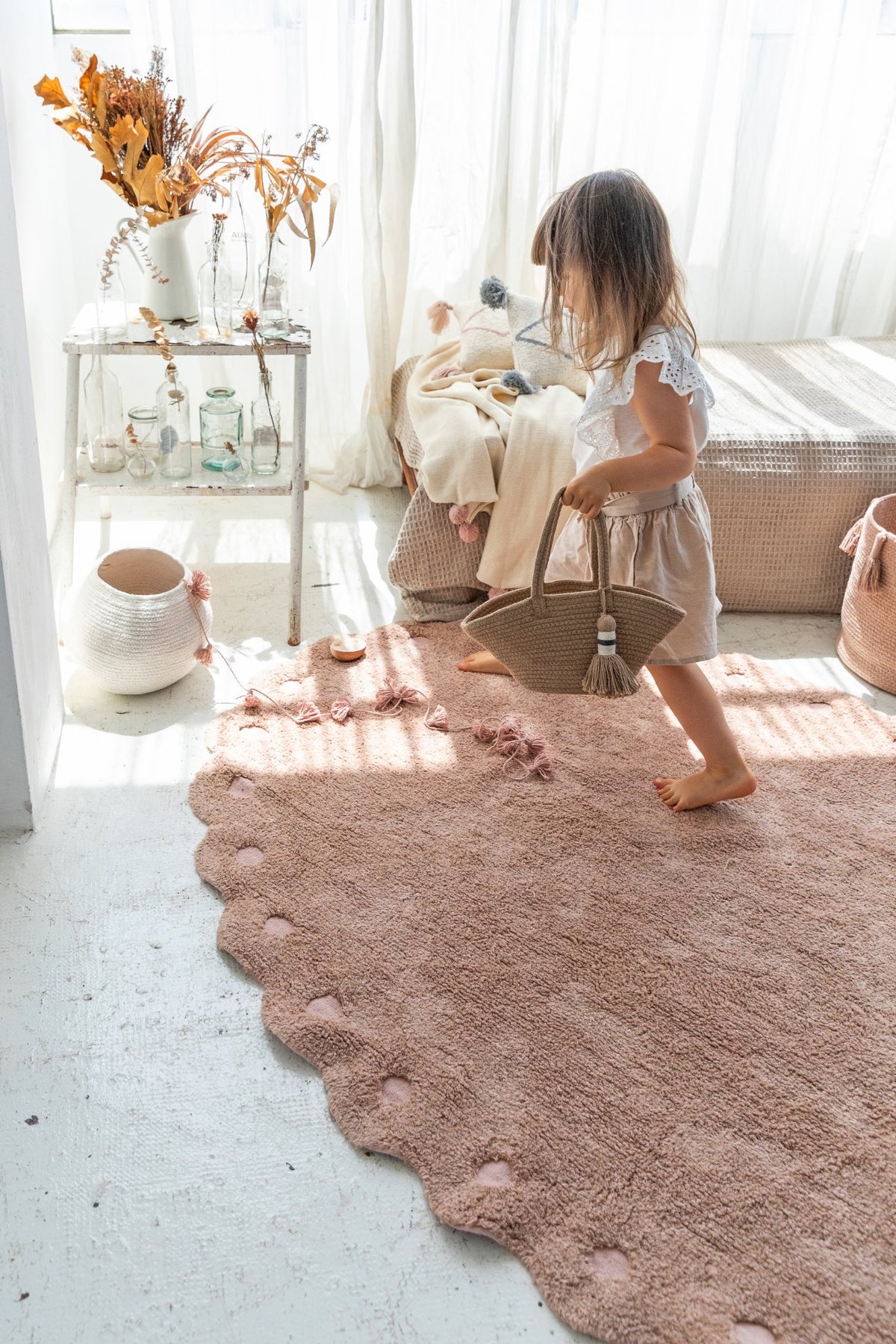Washable Rug Picone, Vintage Nude - Le Petit Marché Home Furniture