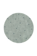 Washable Rug Round Dot, Blue Sage - Le Petit Marché Home Furniture