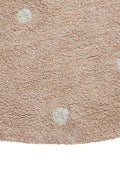 Washable Rug Round Dot, Rose - Le Petit Marché Home Furniture