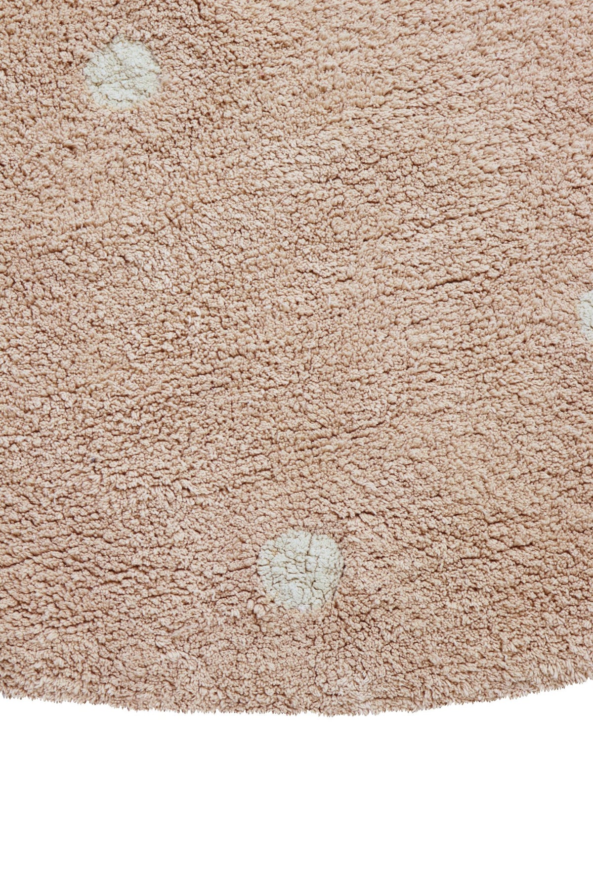 Washable Rug Round Dot, Rose - Le Petit Marché Home Furniture