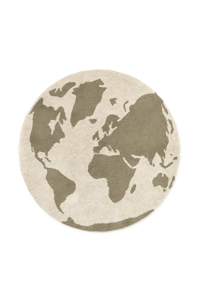 RugCycled washable rug World Map - Le Petit Marché Home Furniture