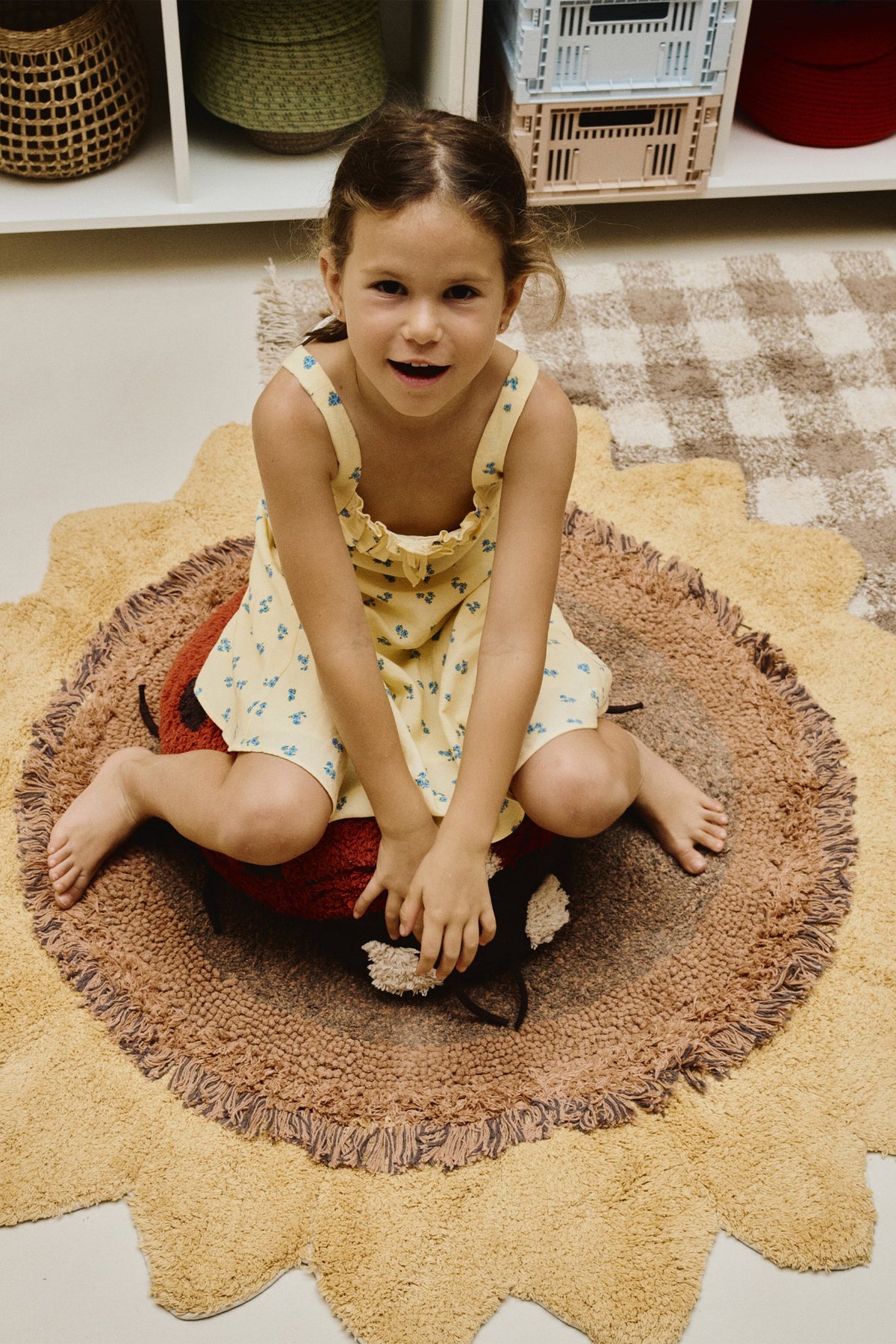 Washable Rug Sunflower - Le Petit Marché Home Furniture