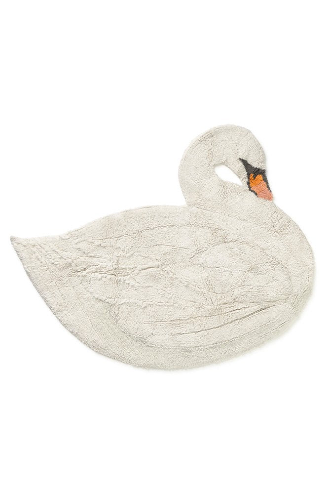 Washable Swan Rug - Le Petit Marché Home Furniture