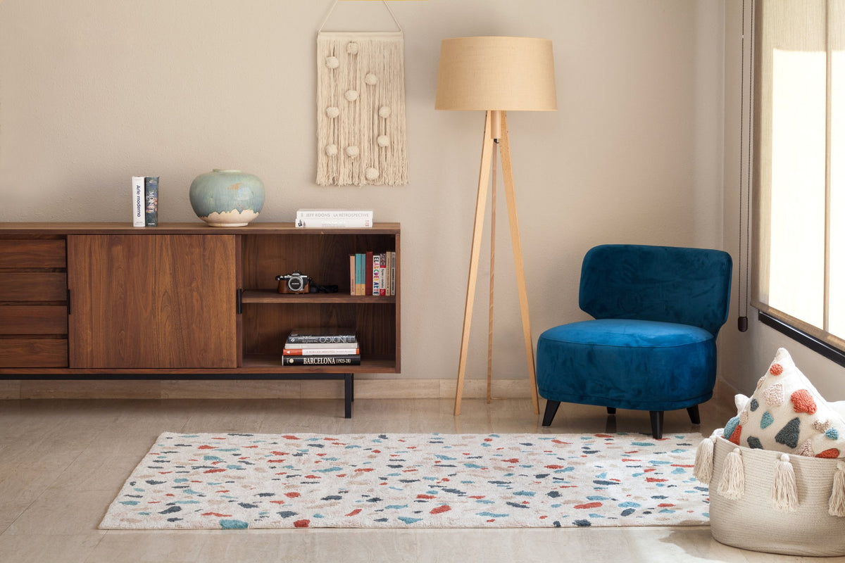 Washable Rug Terrazzo Marble - Le Petit Marché Home Furniture