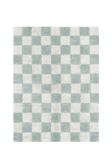 Washable Rug Kitchen Tiles, Blue Sage - Le Petit Marché Home Furniture