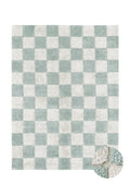 Washable Rug Kitchen Tiles, Blue Sage - Le Petit Marché Home Furniture