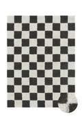 Washable Rug Kitchen Tiles, Dark Grey - Le Petit Marché Home Furniture