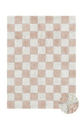 Washable Rug Kitchen Tiles, Rose - Le Petit Marché Home Furniture