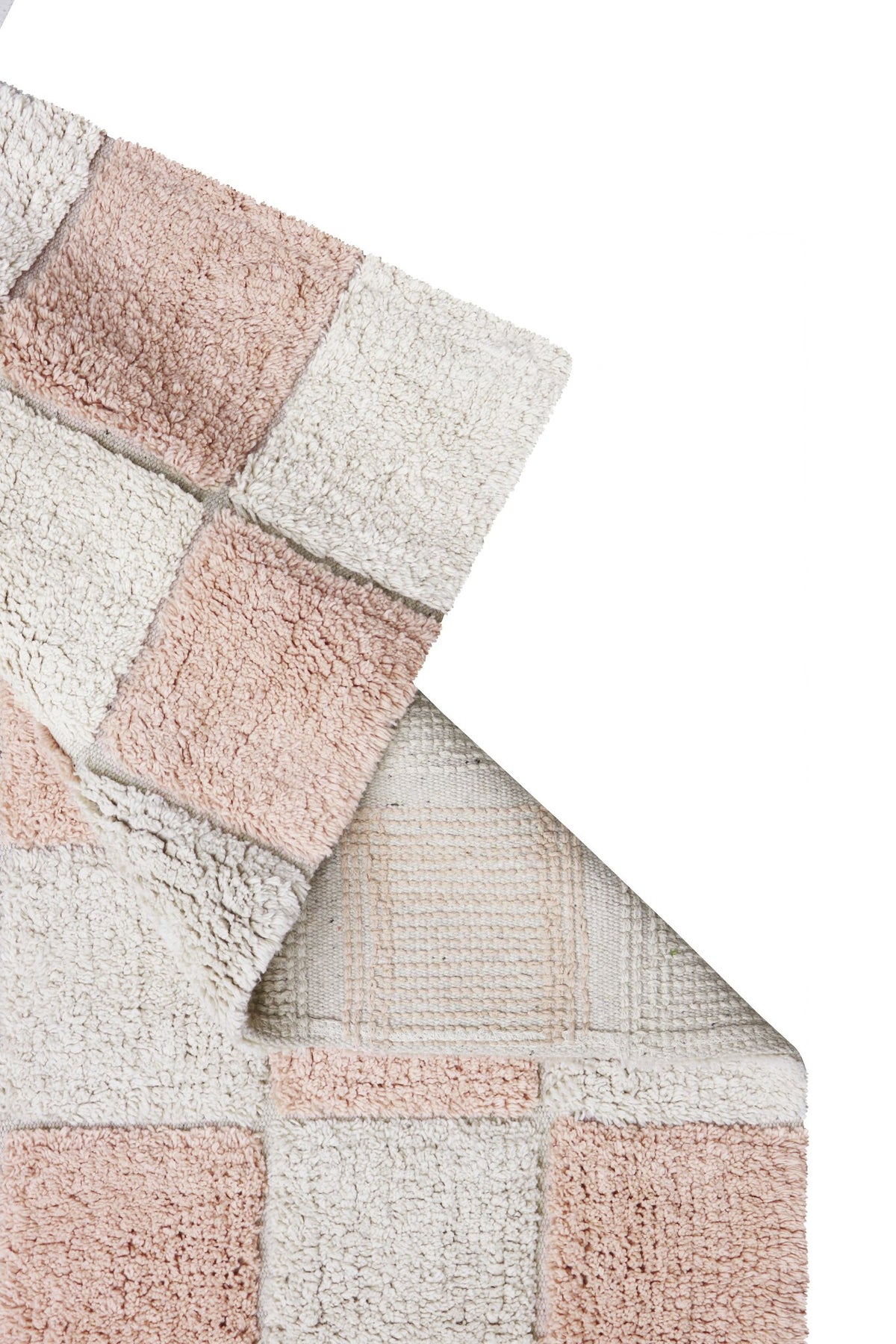 Washable Rug Kitchen Tiles, Rose - Le Petit Marché Home Furniture