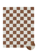 Washable Rug Kitchen Tiles, Toffee - Le Petit Marché Home Furniture