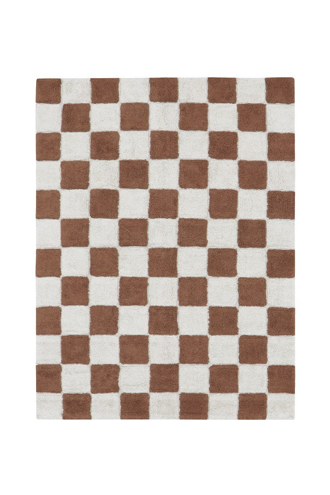 Washable Rug Kitchen Tiles, Toffee - Le Petit Marché Home Furniture