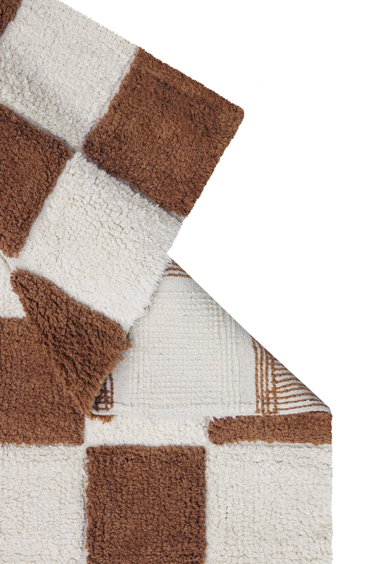 Washable Rug Kitchen Tiles, Toffee - Le Petit Marché Home Furniture