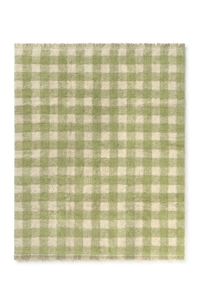 Washable Rug Vichy Matcha - Le Petit Marché Home Furniture