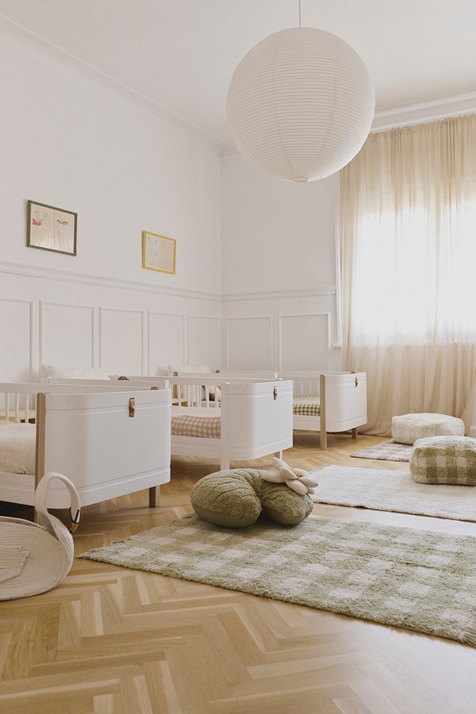 Washable Rug Vichy Matcha - Le Petit Marché Home Furniture
