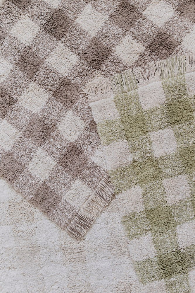 Washable Rug Vichy Matcha - Le Petit Marché Home Furniture