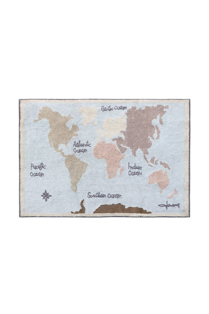 Washable Rug Map - Le Petit Marché Home Furniture