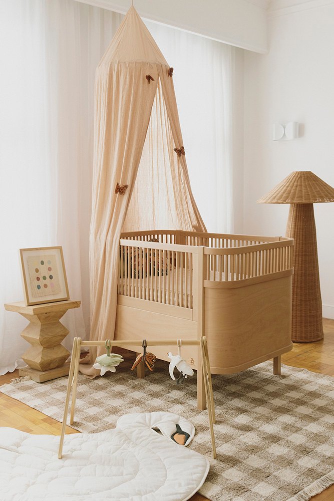 Canopy Crepe Swan, Rose - Le Petit Marché Home Furniture