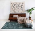 Wall hanging Canvas Map - Le Petit Marché Home Furniture