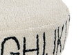 Pouf ABC, Natural/Black - Le Petit Marché Home Furniture