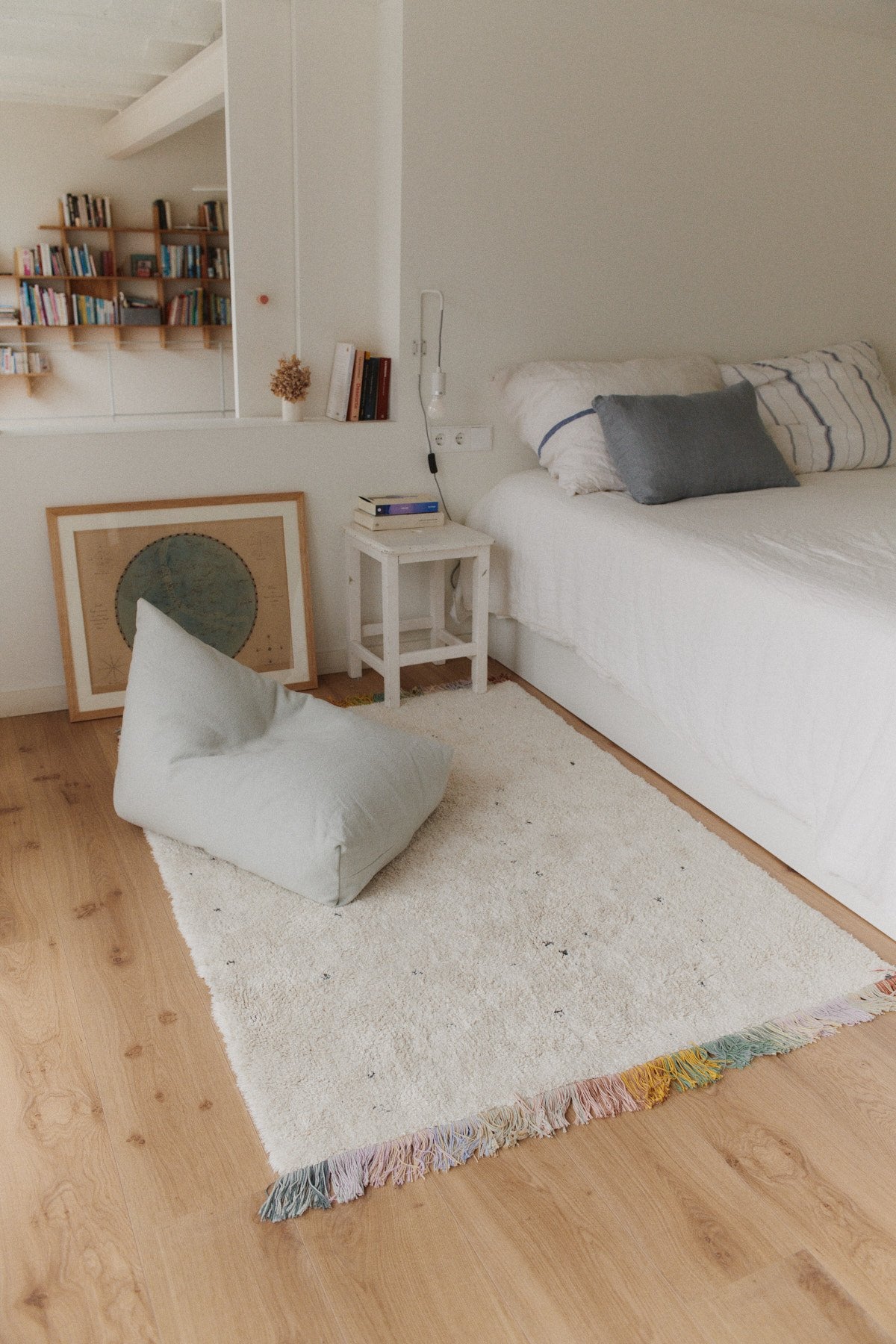 Pouf Cleo, Blue Sage - Le Petit Marché Home Furniture